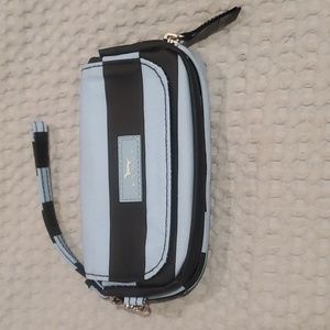 Scout Black and Light Blue Clutch Wristlet